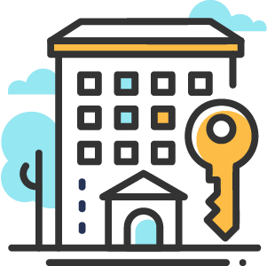 Friendly house clearance service icon